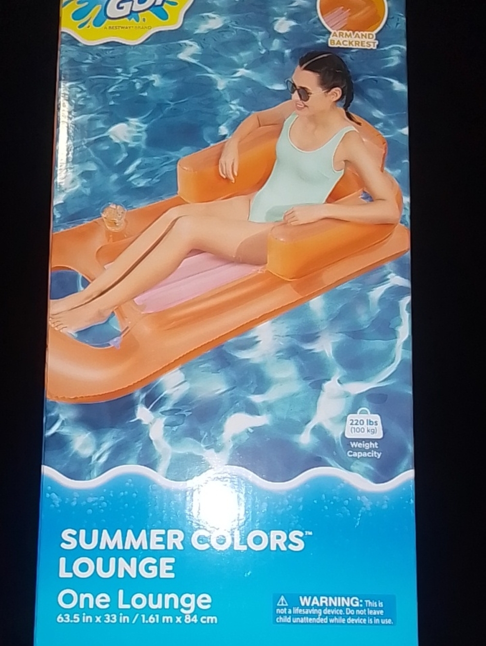 Lounge - Orange Floating Pool Lounger